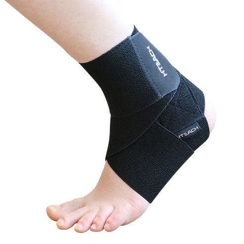 혁선생 의료용 발목보호대 신축성 발목 아대 Ankle H-03, Black, 1개