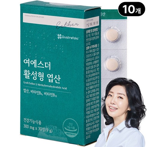 [본사직영] 여에스더 활성형 엽산 (국내 특허 보유 5-MTHF) 국민영양 프로젝트