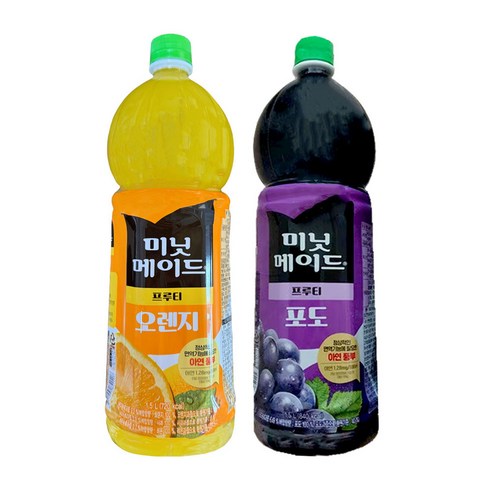미닛메이드 오렌지 + 포도 반씩 총합