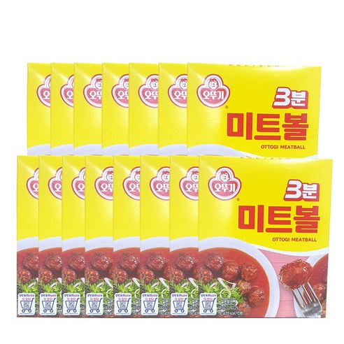 <올따옴> 오뚜기 3분 미트볼 150g x 15입, 150g, 15개