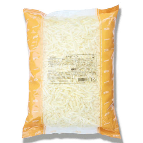 코다노 모짜렐라치즈 E 자연치즈 100% 슈레드 피자치즈, 2.5kg, 1개