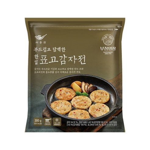 사옹원 한입 표고감자전, 300g, 2개