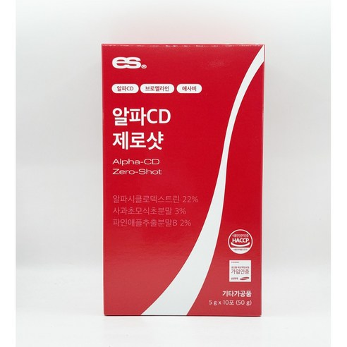이츠스포츠 제로샷 6600 알파cd 브로멜라인 애사비