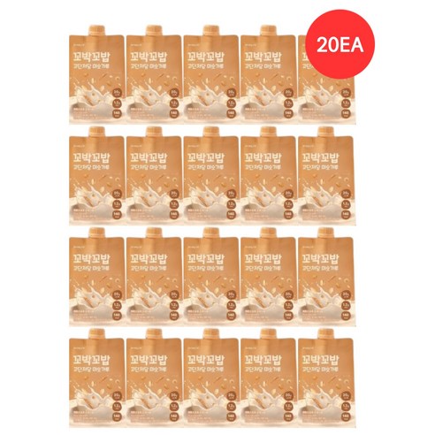 [정품] 비브리브 꼬박꼬밥 고단저당 미숫가루 40g 20EA