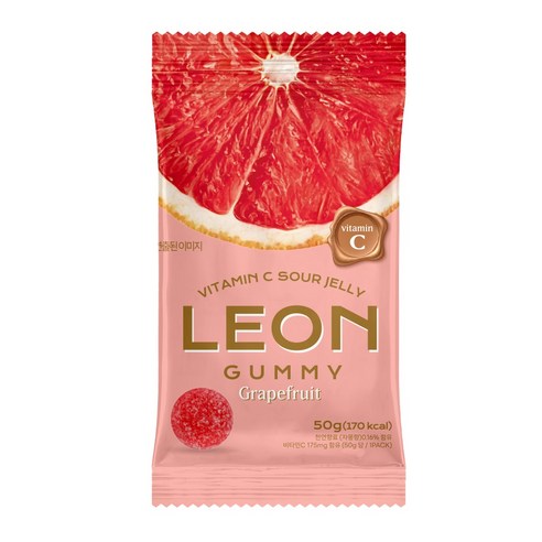 레옹 사우어 비타민C 자몽 젤리 50g, 1개, 50g