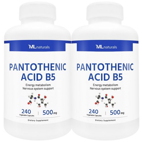 [미국번개배송] 신제품 착한명품 마이라이프 내추럴스 판토텐산 B5 500mg