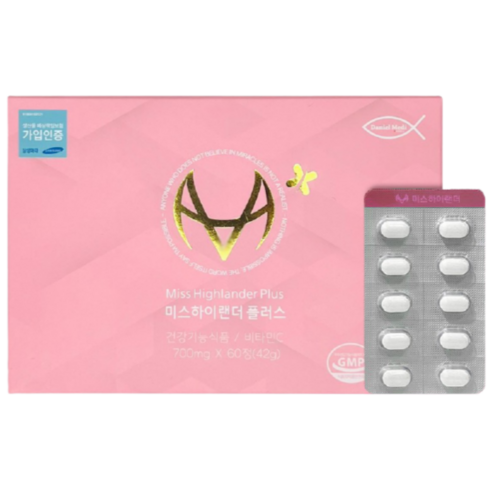 [Green] 정품 미스하이랜더플러스 60정 동안비결 먹는콜라겐 4세트, 4세트, 60정
