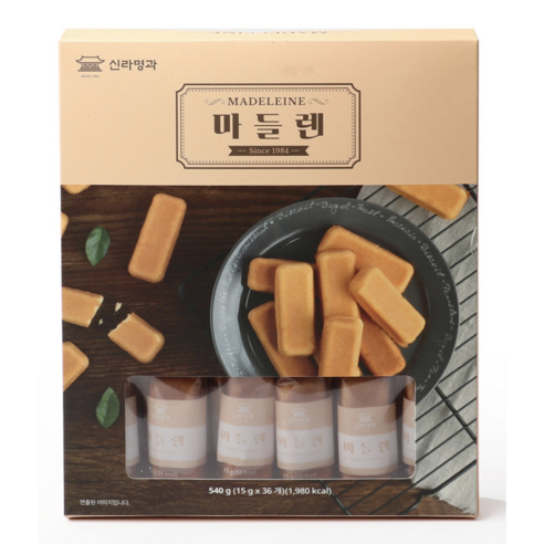 신라명과 마들렌 마드레느 카페디저트 디져트 맛있는 빵 코스트코 15g 6개입, 540g, 1박스