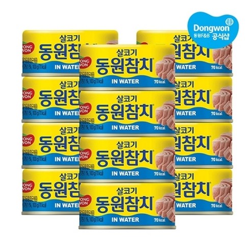 동원 동원참치 인 워터 100g x 12개