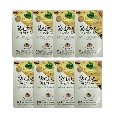 알리오올리오 파스타소스, 50g, 8개