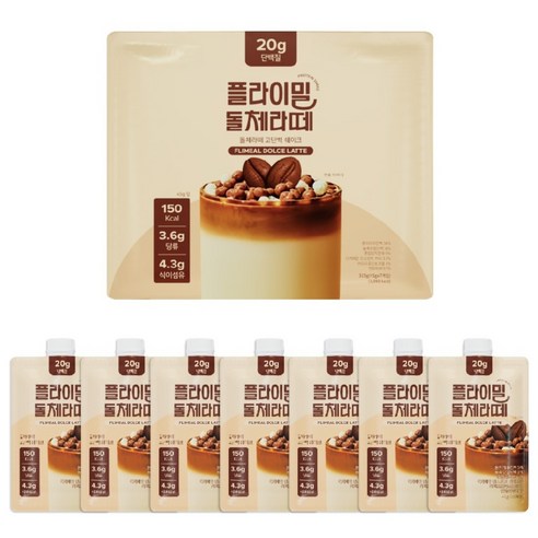 플라이밀 돌체라떼 쉐이크, 7개, 45g