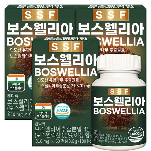 순수식품 보스웰리아 보스웰릭산65% 6개월분(180정)