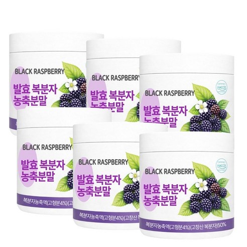 세모건담 고창 발효 복분자 농축분말, 6개, 150g