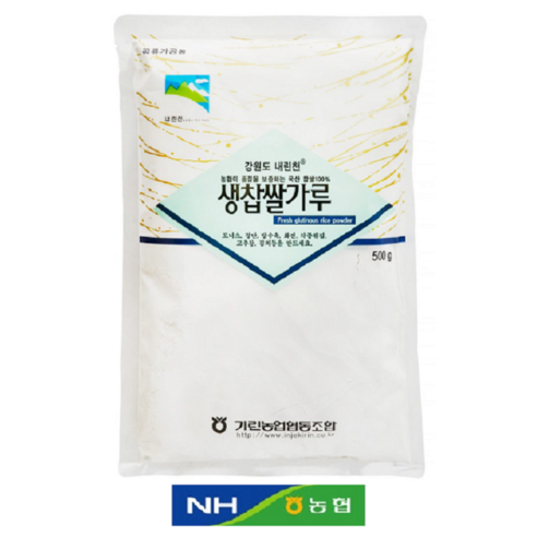 농협 강원도 인제 % 국산 생찹쌀가루 최상급, 1개, 500g