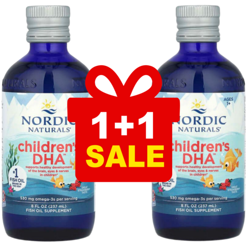노르딕네츄럴스 칠드런스 DHA 딸기 530mg 119ml, 2개