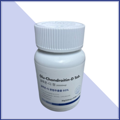 글루콘 디 정 500mg 상어연골 콘드로이친 글루코사민  비타민D 보스웰리아 해조칼슘