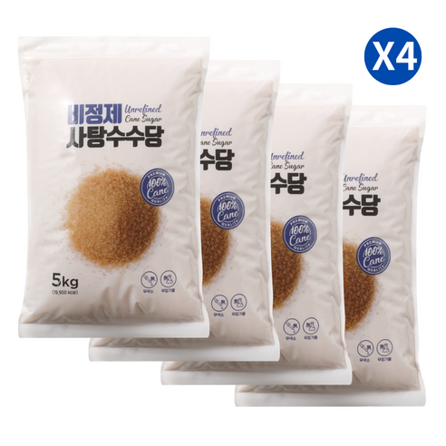 미트폴 원당 매실청 베이킹 비정제원당 5kg, 4개