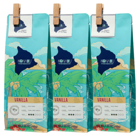 코나포유 세계3대커피 하와이 코나커피 바닐라 마카다미아 원두 200g, 200g, 3개, 핸드드립