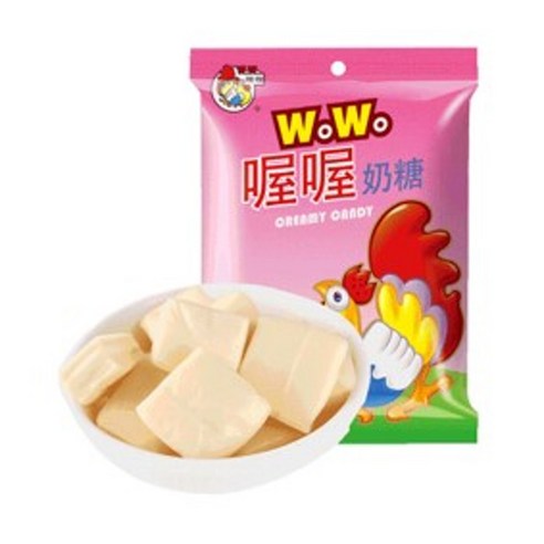 워워나이탕 중국사탕 우유 밀크 캔디, 5개, 150g