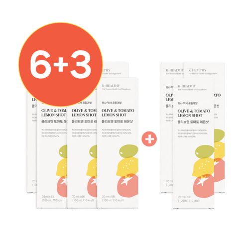 [ 출시 EVENT] 올리브엔 토마토 레몬샷, 9박스, 20ml