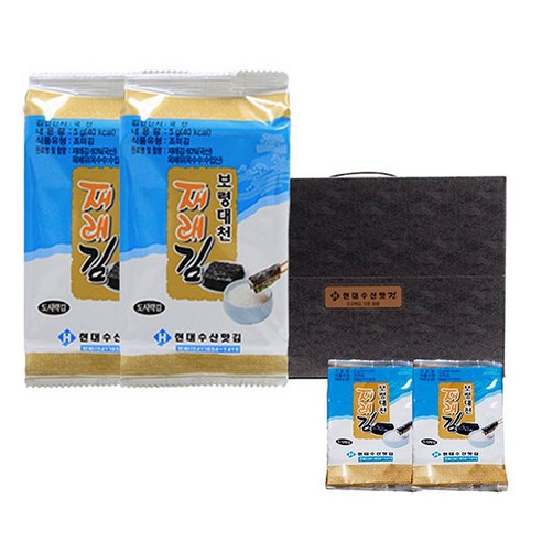 현대수산맛김 보령 대천김 재래 도시락김