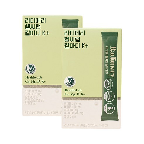 헬씨랩 칼마디 K+ 칼슘 마그네슘 비타민D 비타민K 망간 2박스