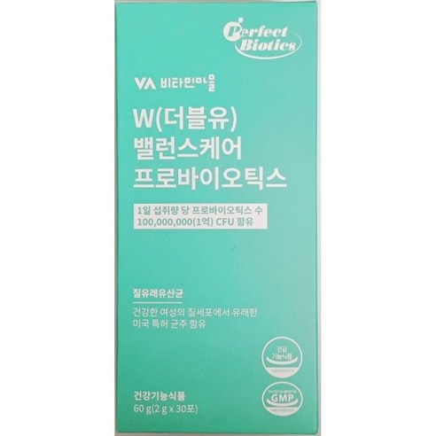 비타민마을 W더블유 밸런스케어 프로바이오틱스 6박스 / 여성 질 유래 유산균