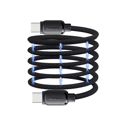 ESSAGER E-Mark 칩 5A 100W C타입 to C타입 마그네틱 고속 충전 케이블 1M 1개