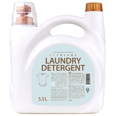 에코블랑 유아세제 5.5L, 1개, 5.5L