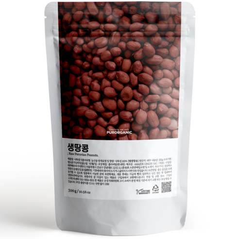 푸로가닉 페루산 생땅콩, 1개, 300g