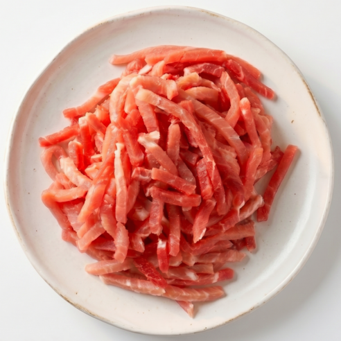 최고기나라 돼지고기 한돈 1등급 뒷다리살 잡채용 잡채 고기 1kg