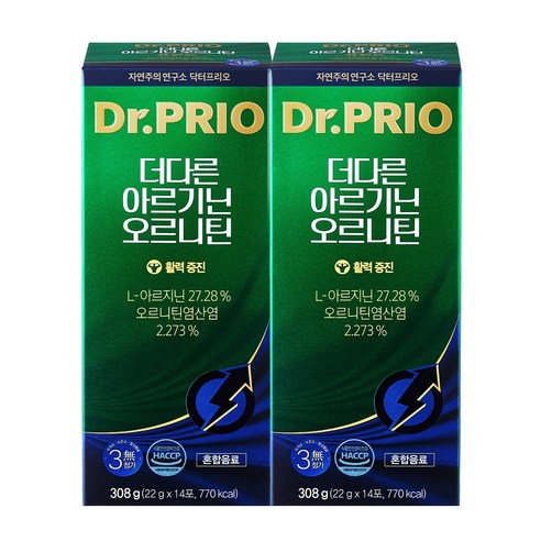 닥터프리오 리뉴얼 더다른 아르기닌 오르니틴 308g