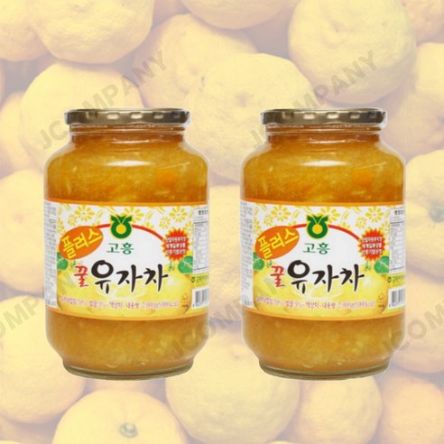이키로 고흥 농협 꿀 유자차, 2kg, 1개입, 2개