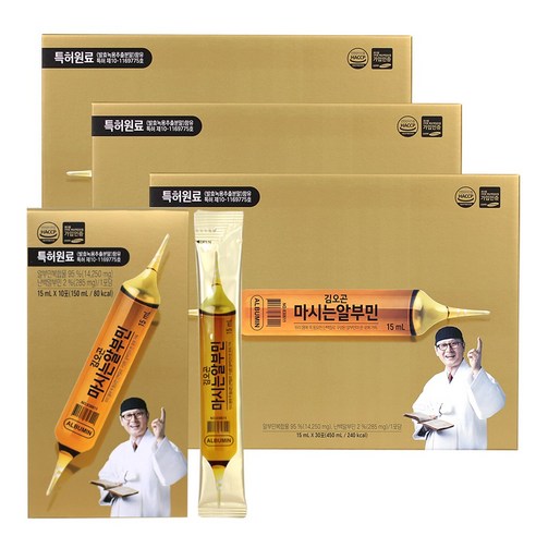 주원생활건강 NEW 김오곤 마시는알부민 더 진해진 알부민+선물용쇼핑백