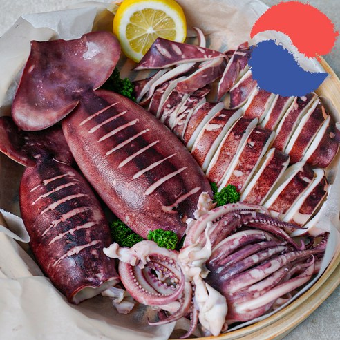 손질 통오징어 총알한치 초코오징어 회 숙회 통찜용 대, 320g, 1개