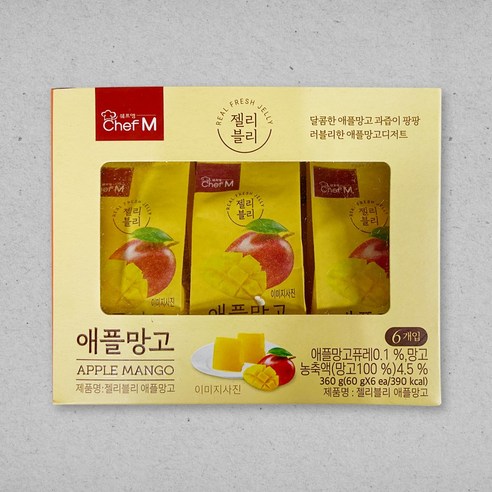 [젤리블리] 애플망고 60g x 6개입(1박스), 6개, 60g