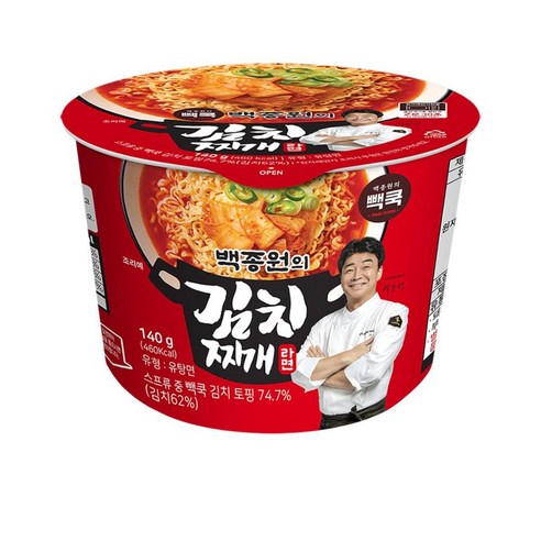 TBK 백종원의 김치찌개 라면 140g
