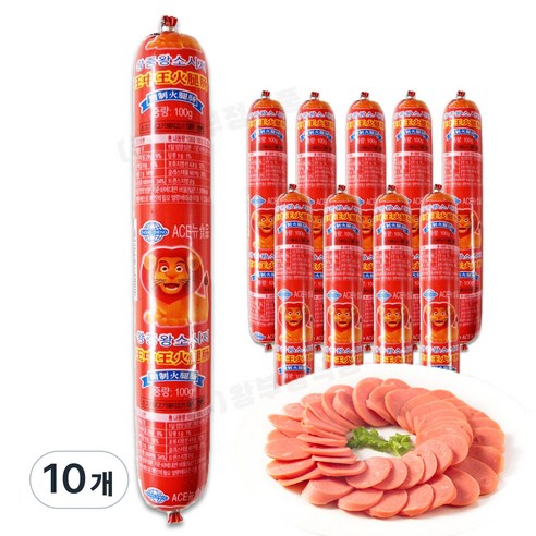 <킹콩푸드>왕중왕소시지 소세지 중국식품 100g 10개