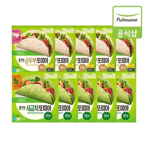 풀무원 [풀무원] 또띠아 10개(50입) (시금치5개+순두부5개)