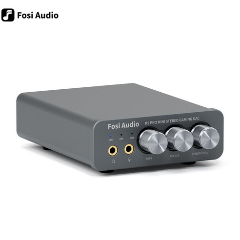 Fosi Audio K5 PRO USB DAC 마이크 헤드폰 앰프 내장 PS5 PC 액티브 스피커용, K5 PRO