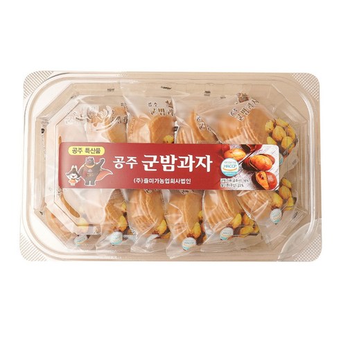 [도도나몰] 즐미가 구워만든 공주 군밤과자 11개입, 1세트, 18g