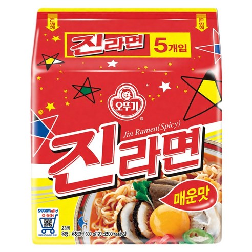 오뚜기 진라면 매운맛 120g, 40개