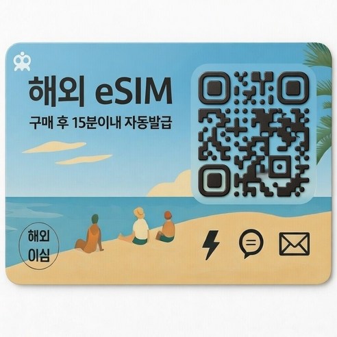 미국 전화이심 eSIM 고속무제한 데이터 5G LTE T-Mobile 샌프란시스코 뉴욕 로스앤젤레스 하와이, 1개, 무제한 ND, 10일