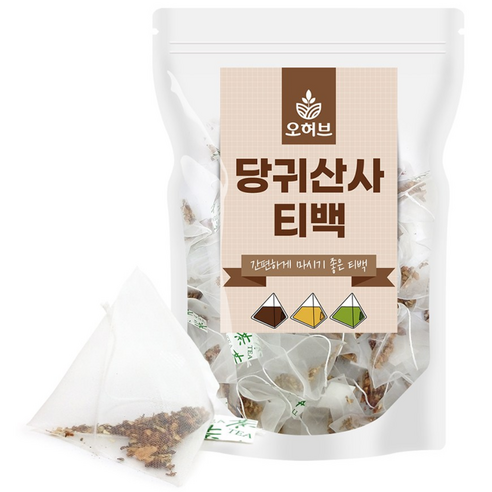 참당귀산사차 티백 삼각티백차 식수대용