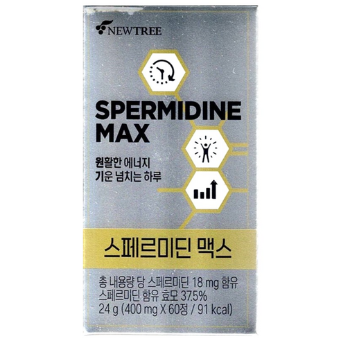 뉴트리 스페르미딘 맥스 400mg x 60정, 60정, 5개