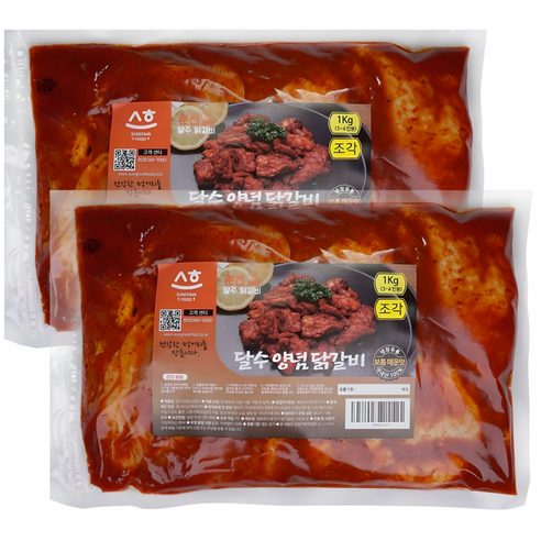 국내산닭 냉장 춘천 닭갈비 당일제조발송 달수 한입 양념닭갈비