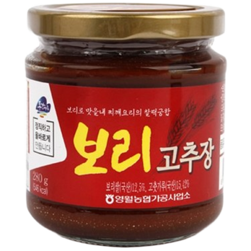 영월농협 동강마루 국산 보리고추장, 3개, 280g