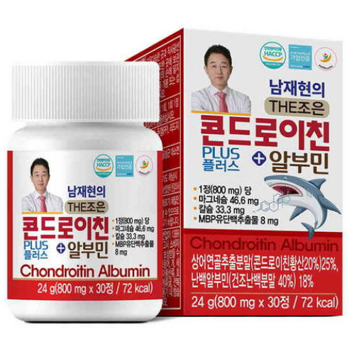 남재현의 THE조은 콘드로이친 PLUS 알부민, 6박스, 30정