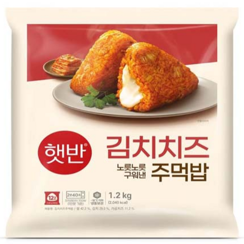 [CJ]햇반쿡반 김치치즈 주먹밥 100g x 12