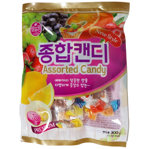 늘푸른식품 종합캔디 300g (무료.배송), 300g, 3개